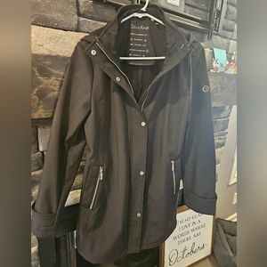 Calvin Klein Black Hooded Coat Jacket